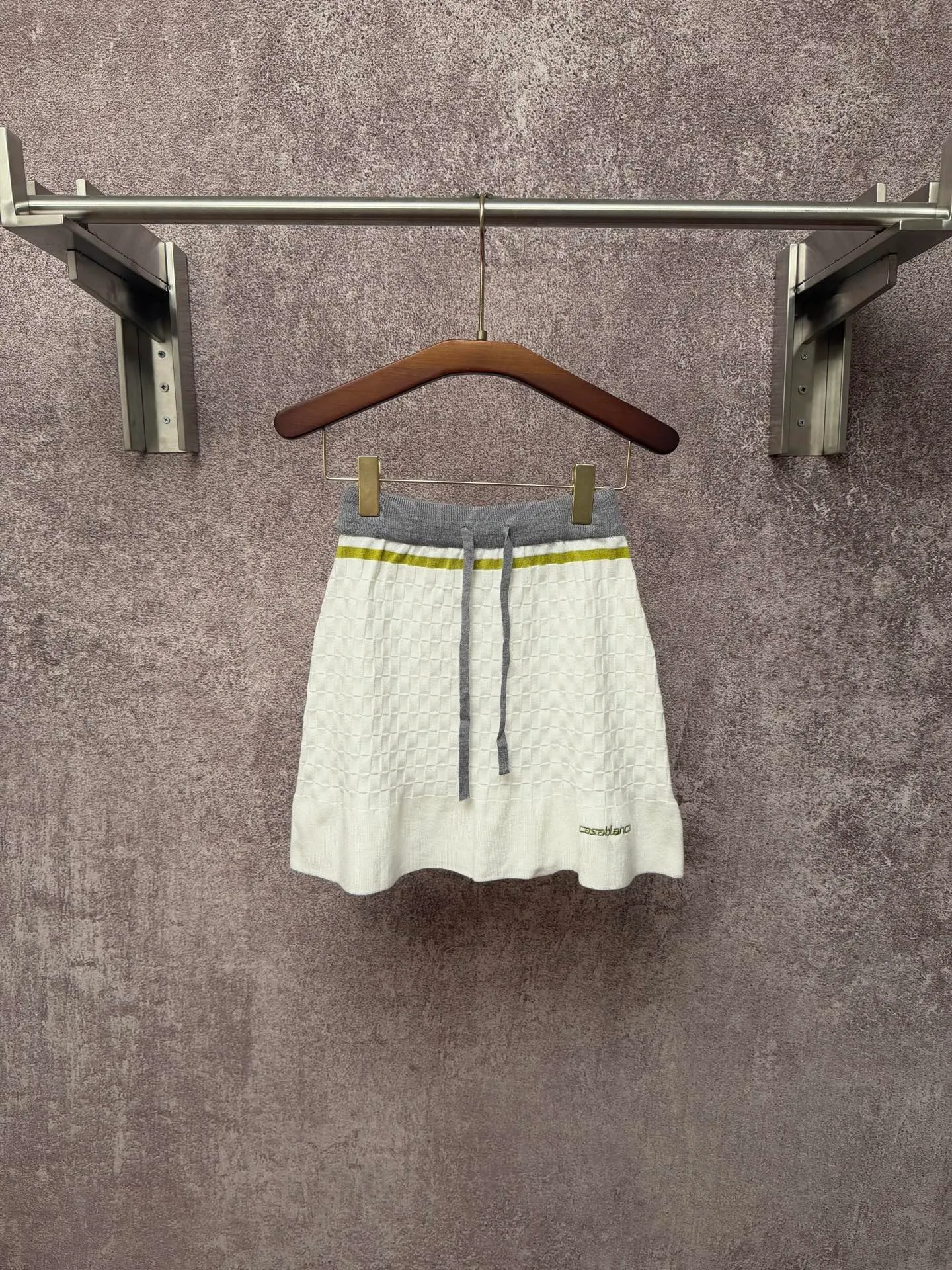 Casa Blanca Casa Blanca contrasting patchwork knitted suit Size: S M L XL